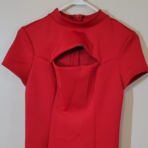 Red cocktail dress
